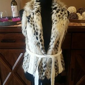 Faux Fur Sweater Vest